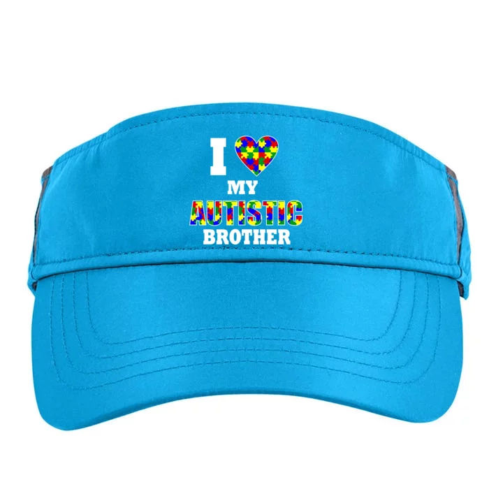 I Love My Autistic Brother Autism Adult Drive Performance Visor