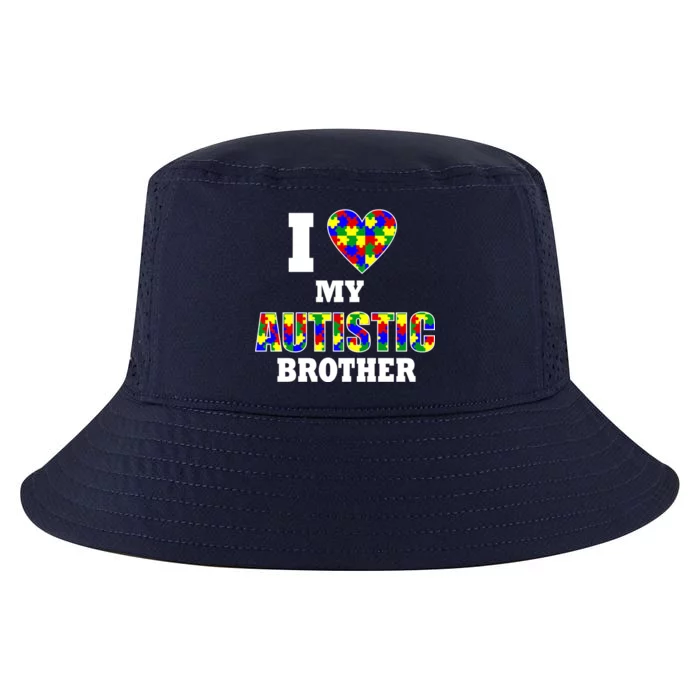 I Love My Autistic Brother Autism Cool Comfort Performance Bucket Hat