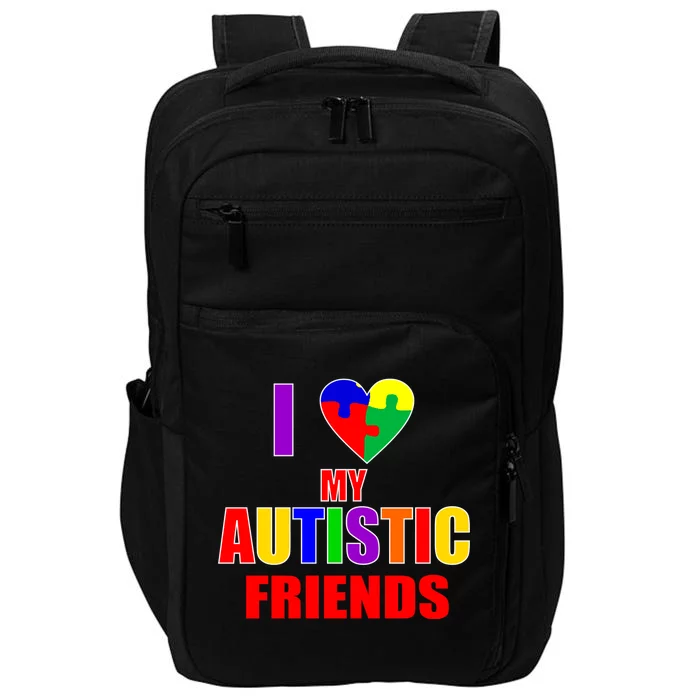 I Love My Autistic Friends Impact Tech Backpack