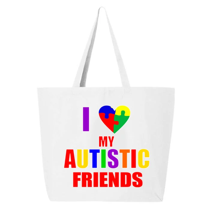 I Love My Autistic Friends 25L Jumbo Tote