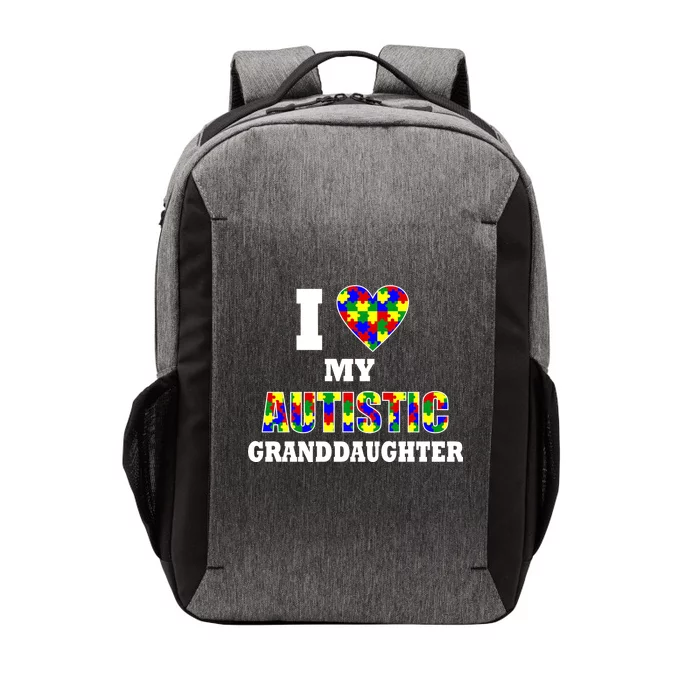 I Love My Autistic Granddaughter Autism Vector Backpack