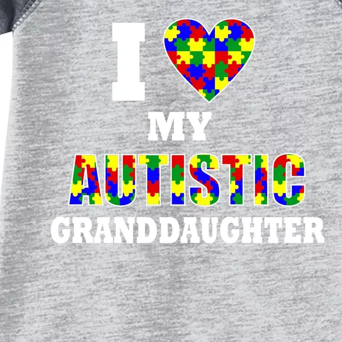 I Love My Autistic Granddaughter Autism Infant Baby Jersey Bodysuit