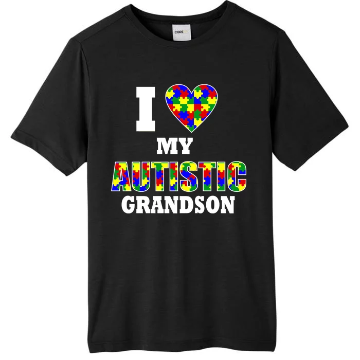 I Love My Autistic Grandson Autism ChromaSoft Performance T-Shirt