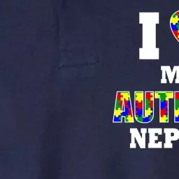 I Love My Autistic Nephew Autism Softstyle Adult Sport Polo