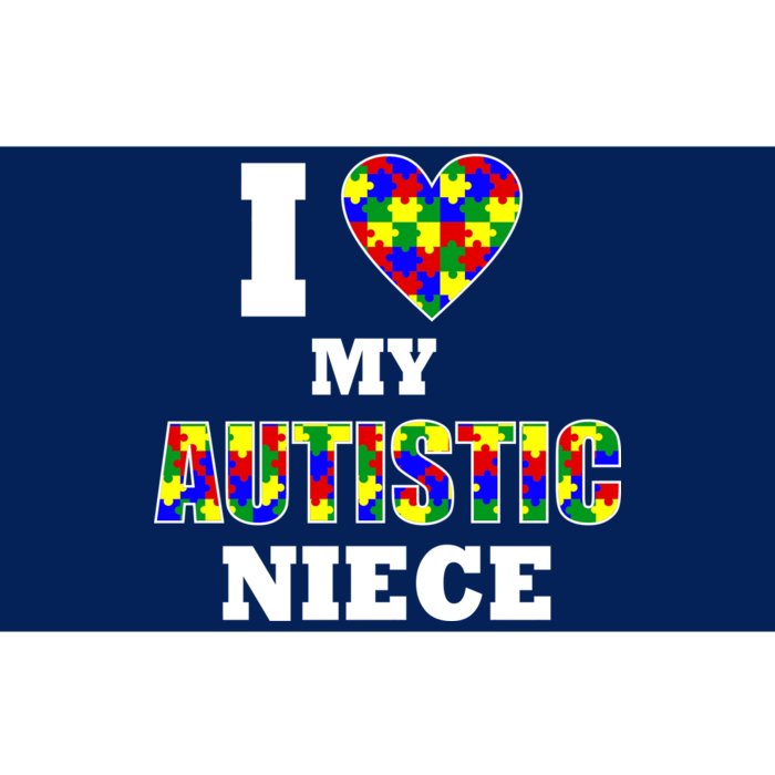 I Love My Autistic Niece Autism Bumper Sticker