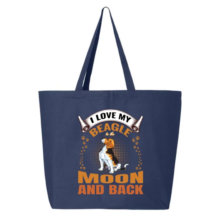 I Love My Beagle To The Moon and Back 25L Jumbo Tote