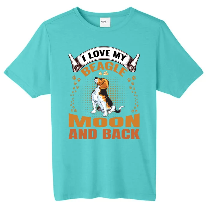 I Love My Beagle To The Moon and Back ChromaSoft Performance T-Shirt