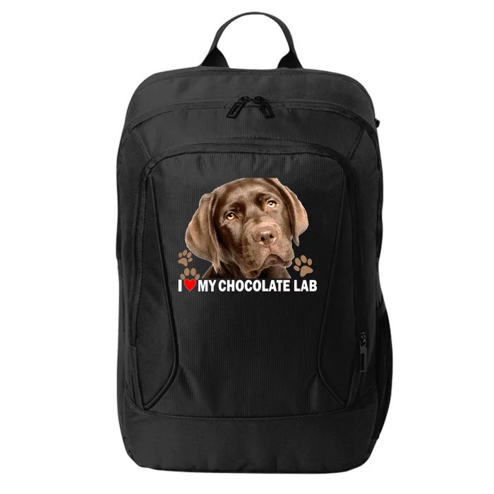 I Love My Chocolate Lab City Backpack