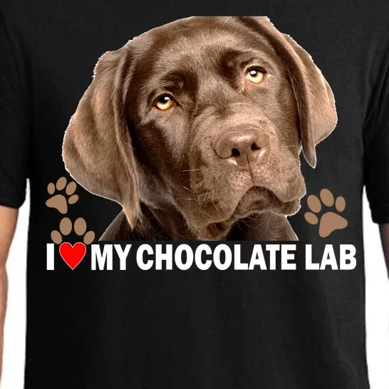 I Love My Chocolate Lab Pajama Set