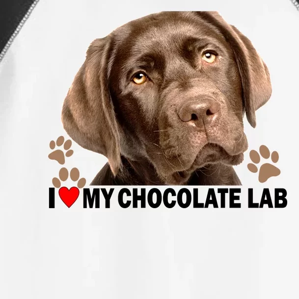 I Love My Chocolate Lab Toddler Fine Jersey T-Shirt