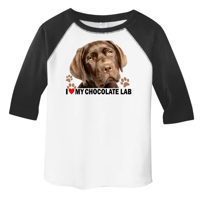 I Love My Chocolate Lab Toddler Fine Jersey T-Shirt