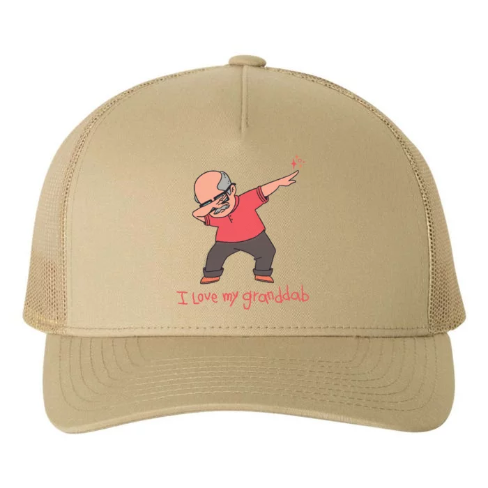 I Love My Granddab Yupoong Adult 5-Panel Trucker Hat