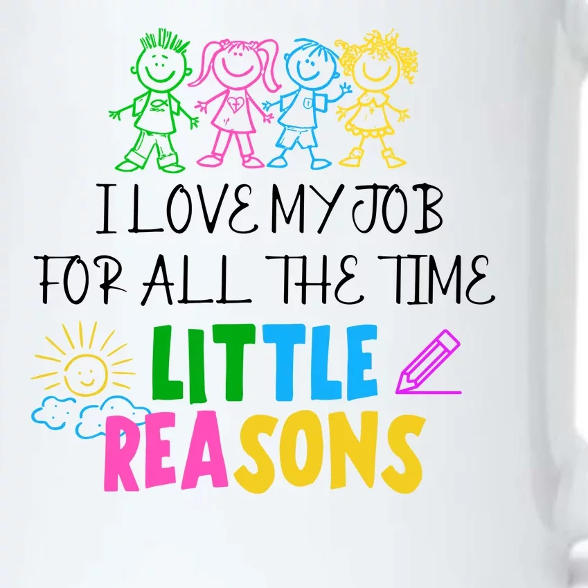 I Love My Job For All The Time Little Reasons Black Color Changing Mug