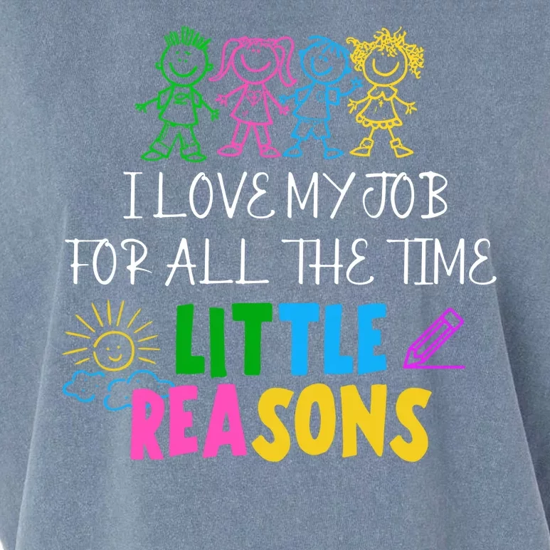 I Love My Job For All The Time Little Reasons Garment-Dyed Women's Muscle Tee