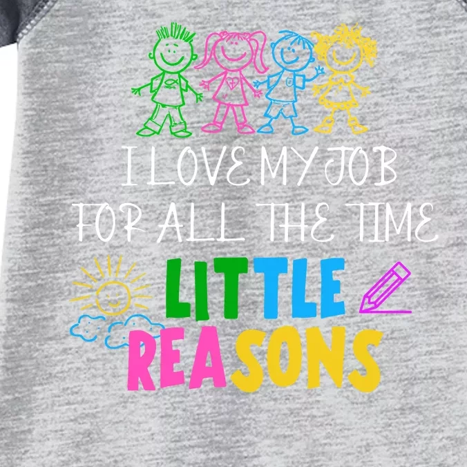 I Love My Job For All The Time Little Reasons Infant Baby Jersey Bodysuit