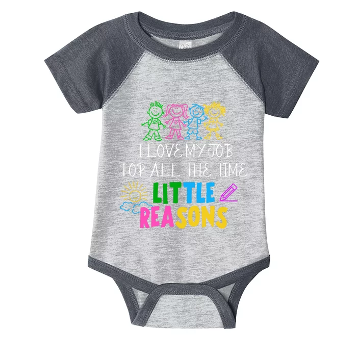 I Love My Job For All The Time Little Reasons Infant Baby Jersey Bodysuit