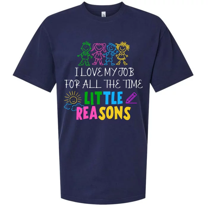 I Love My Job For All The Time Little Reasons Sueded Cloud Jersey T-Shirt