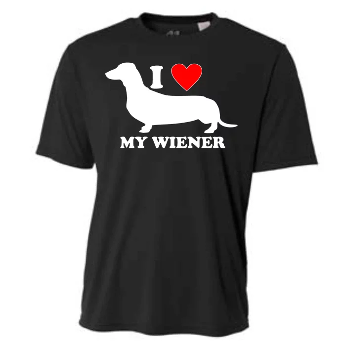 I Love My Wiener Cooling Performance Crew T-Shirt