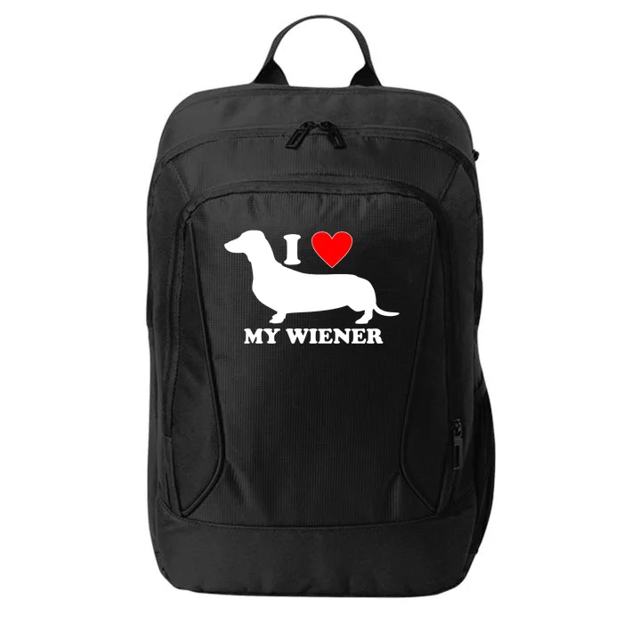 I Love My Wiener City Backpack