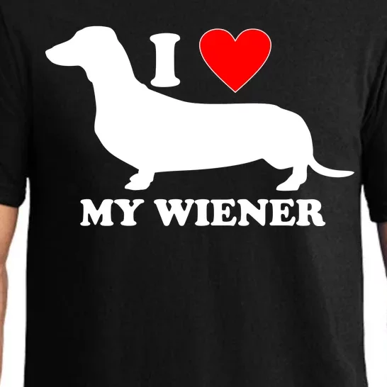 I Love My Wiener Pajama Set