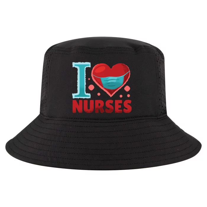 I Love Nurses Cool Comfort Performance Bucket Hat