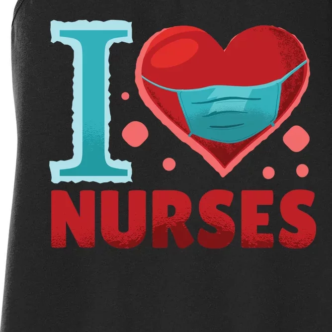 I Love Nurses Women's Racerback Tank