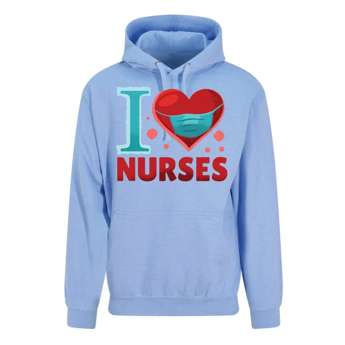 I Love Nurses Unisex Surf Hoodie