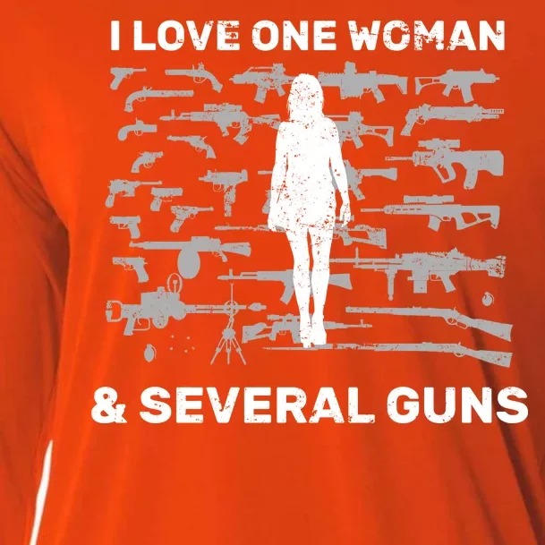 I Love One Woman and Several Guns Cooling Performance Long Sleeve Crew