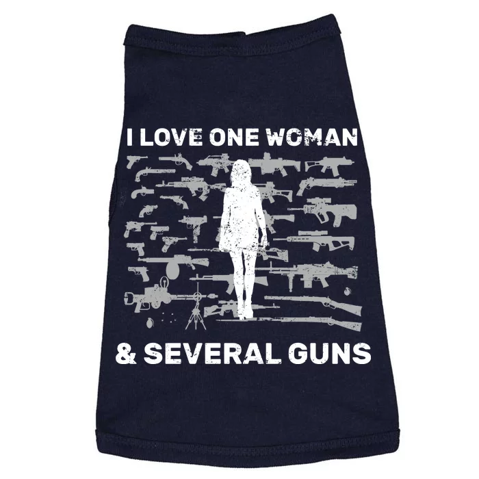 I Love One Woman and Several Guns Doggie Tank