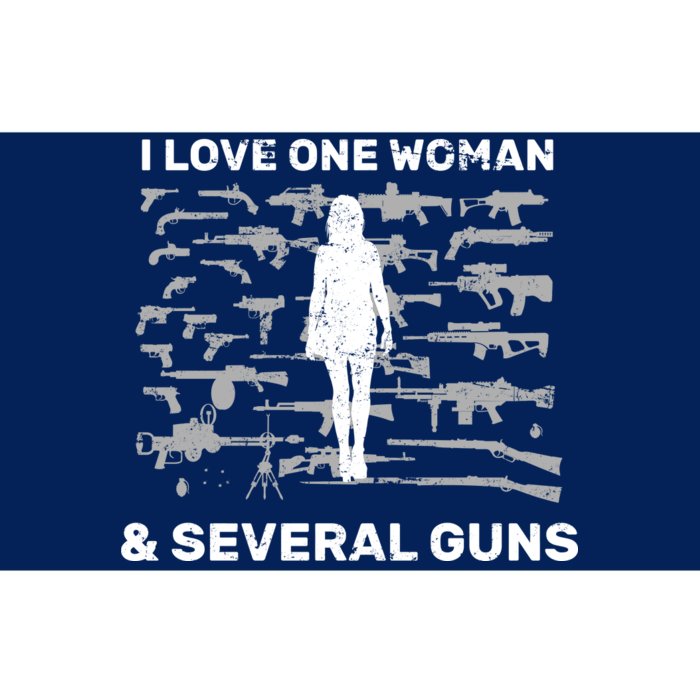 I Love One Woman and Several Guns Bumper Sticker