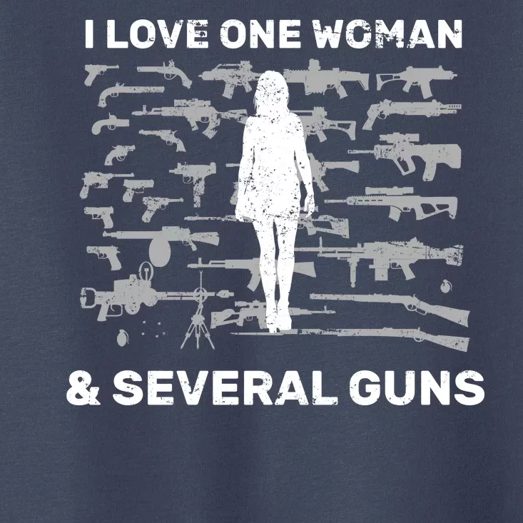 I Love One Woman and Several Guns Toddler T-Shirt