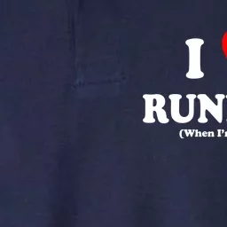 I Love Running When I'm Finished Softstyle Adult Sport Polo