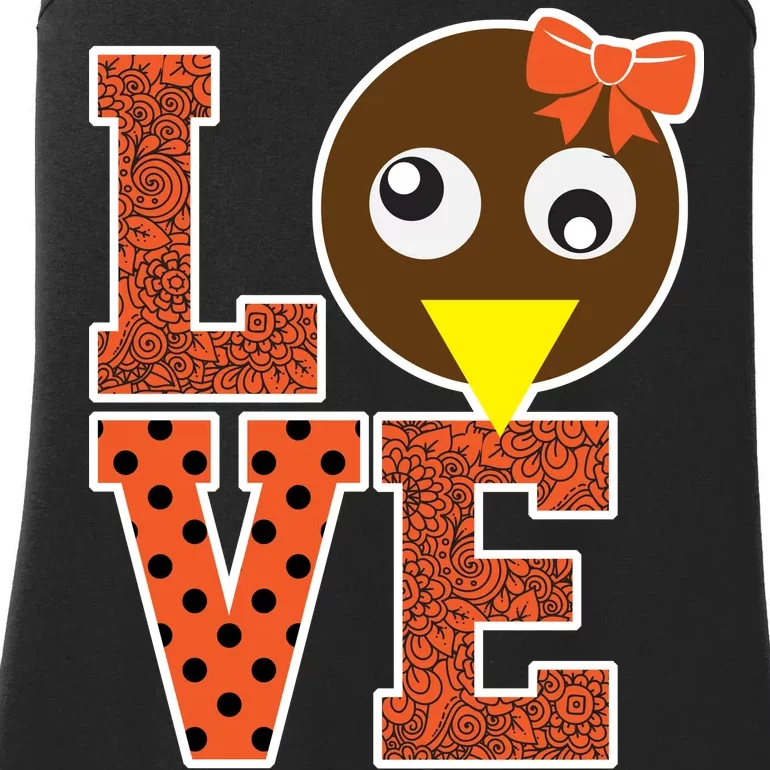 I Love School Counselor Turkeys Thanksgiving Ladies Essential Tank