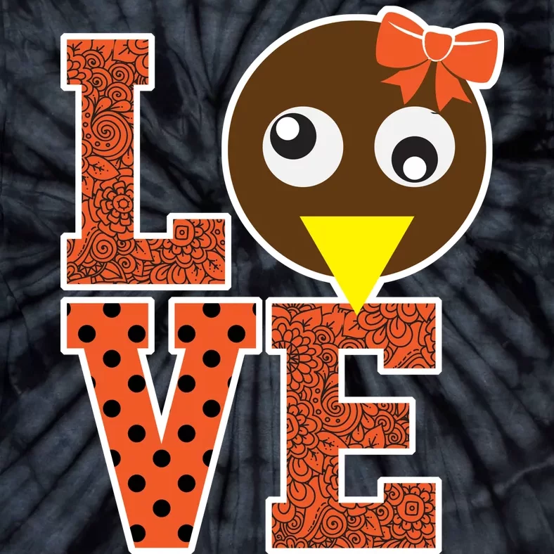 I Love School Counselor Turkeys Thanksgiving Tie-Dye T-Shirt