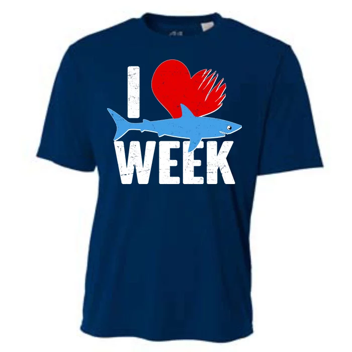 I Love Shark Week Cooling Performance Crew T-Shirt