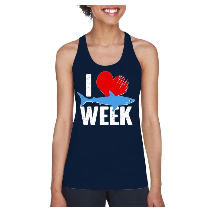 I Love Shark Week Women's Racerback Tank