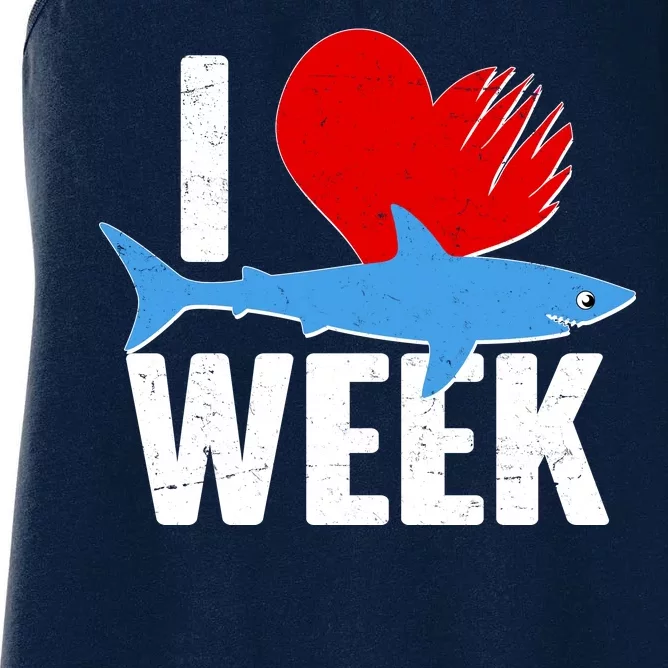 I Love Shark Week Women's Racerback Tank