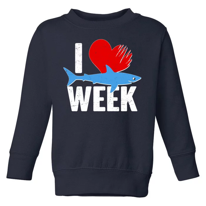 I Love Shark Week Toddler Sweatshirt