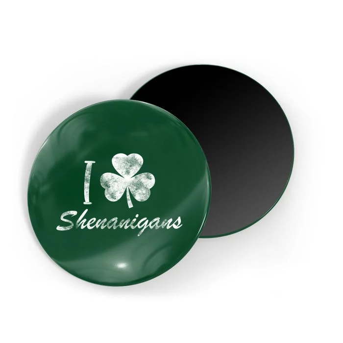 I Love Shenanigans Vintage St Patricks Day Magnet