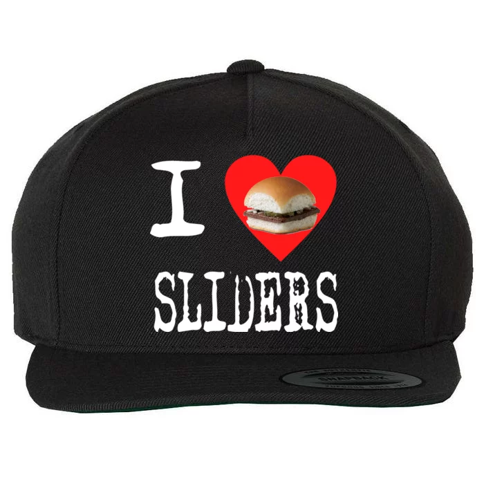 I Love Sliders Wool Snapback Cap