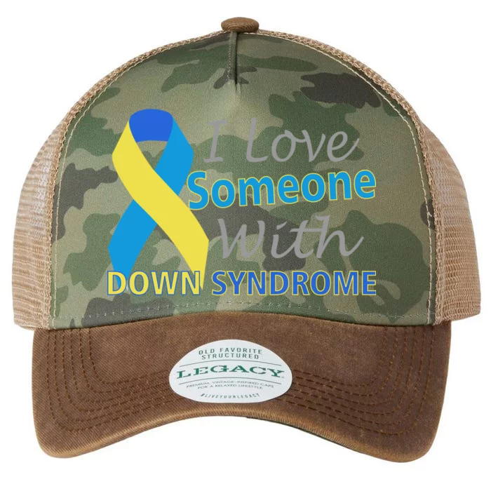 I Love Someone With Down Syndrome Awareness Legacy Tie Dye Trucker Hat