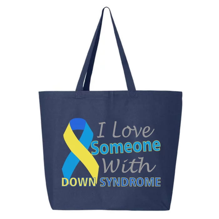 I Love Someone With Down Syndrome Awareness 25L Jumbo Tote