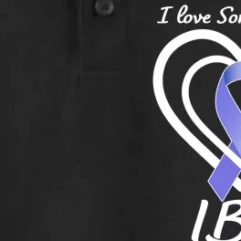 I Love Someone With IBS Irritable Bowel Syndrome Awareness Dry Zone Grid Performance Polo