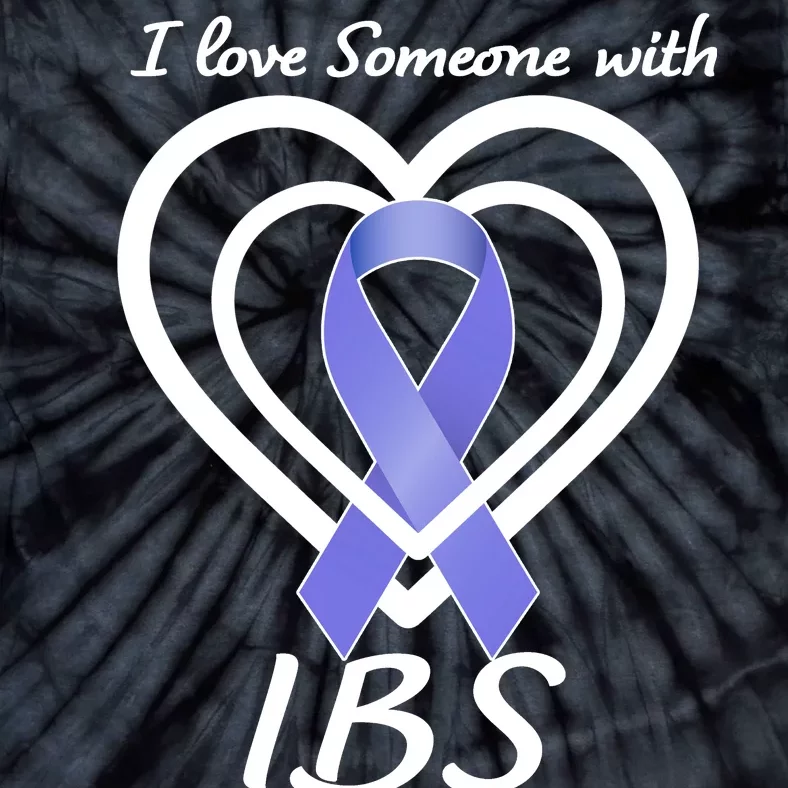 I Love Someone With IBS Irritable Bowel Syndrome Awareness Tie-Dye T-Shirt