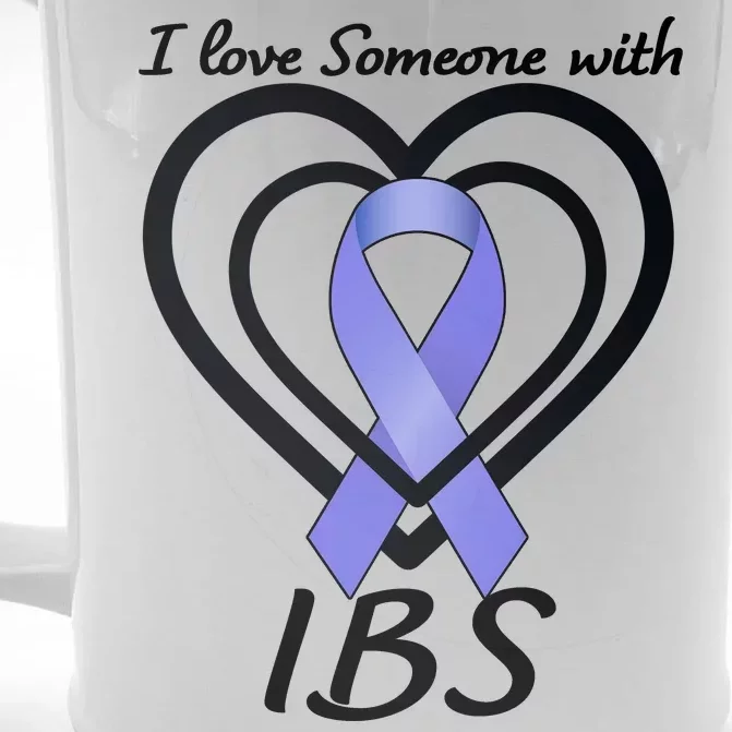 I Love Someone With IBS Irritable Bowel Syndrome Awareness Front & Back Beer Stein