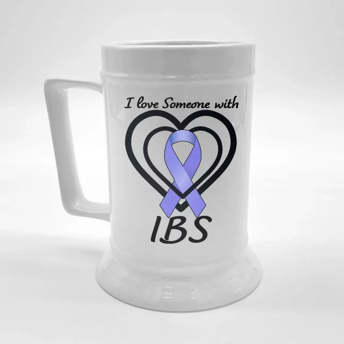 I Love Someone With IBS Irritable Bowel Syndrome Awareness Front & Back Beer Stein