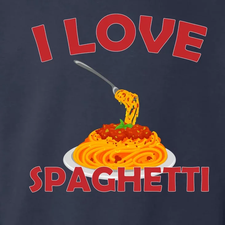 I Love Spaghetti Toddler Hoodie