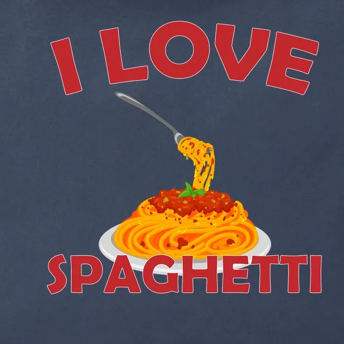 I Love Spaghetti Zip Tote Bag