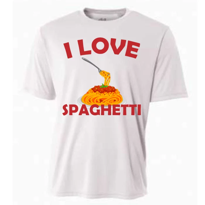 I Love Spaghetti Cooling Performance Crew T-Shirt