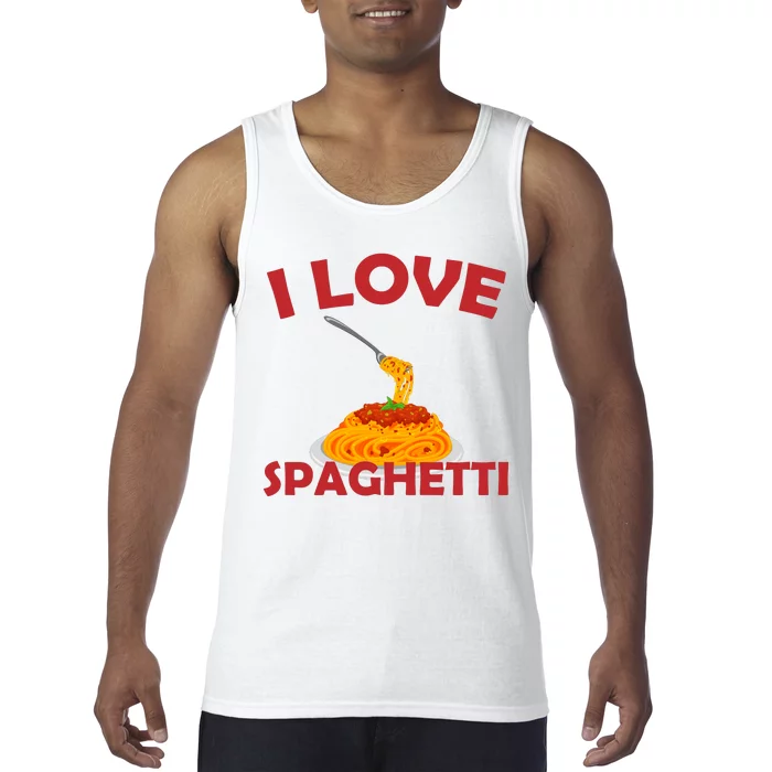 I Love Spaghetti Tank Top